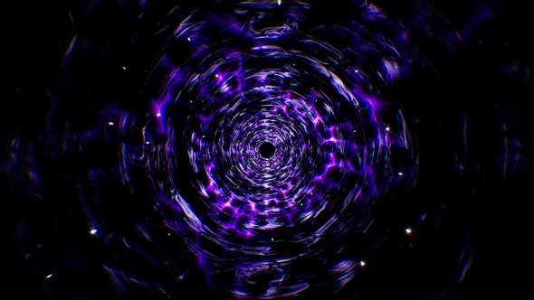 Space Dark Plasma Swirl Background Loop 4K