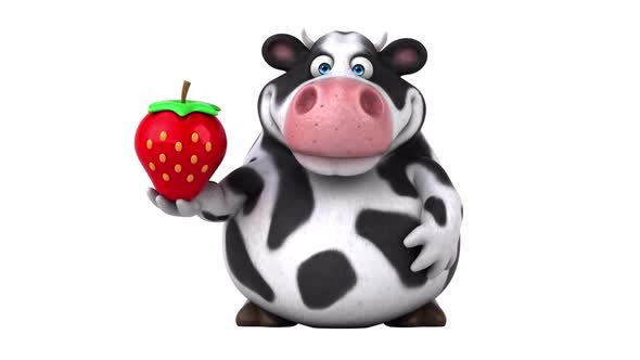 Fun cow - 3D Animation with alpha