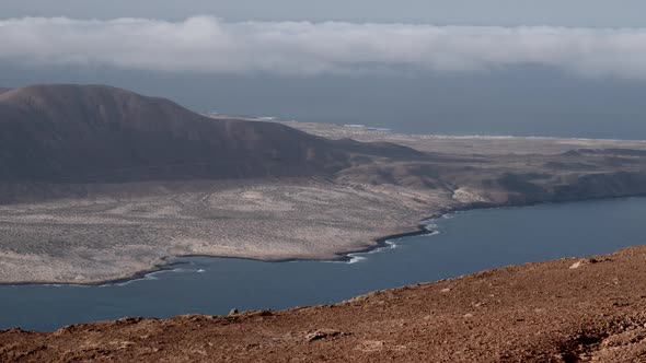 View of La Graciosa in the Canary Islands