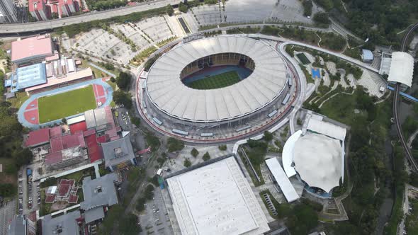 Aerial view of National Stadium in Selangor