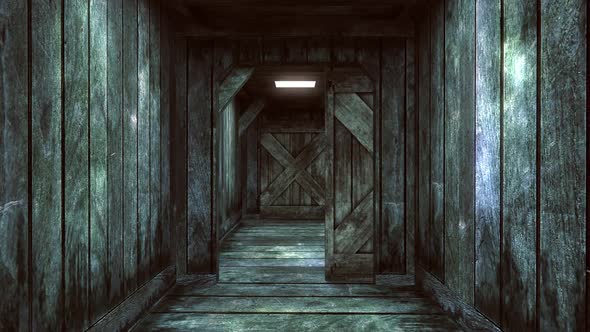 Tunnel With Wooden Walls alt