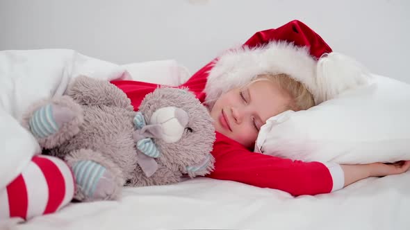 Child Sleeping Before Christmas