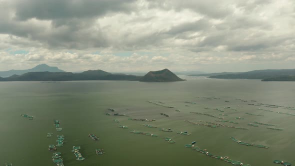 Taal Volcano in Lake. Tagaytay, Philippines