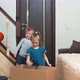 Two kids finding out box with puppy as present - VideoHive Item for Sale