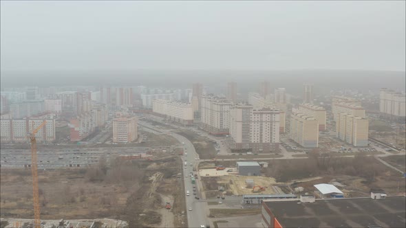 Russian City Filmed From a Quadrocopter