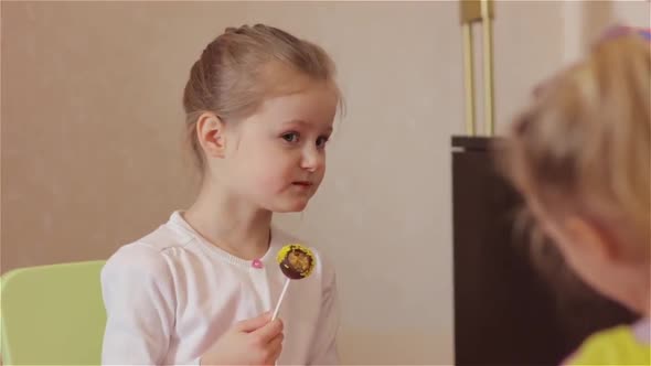 Little Girl Eating Sour