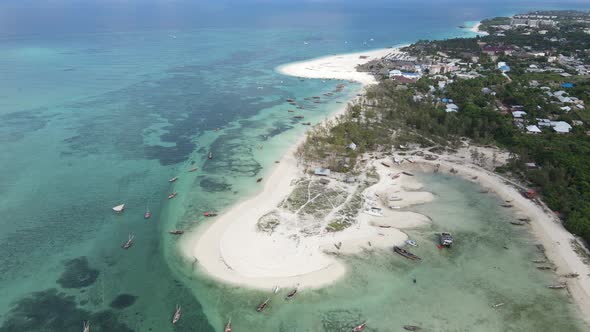 Indian Ocean Near the Shore of Zanzibar Tanzania