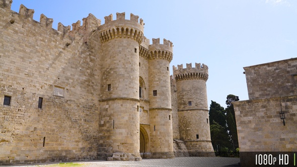 Parallax Movement for Palace of the Grand Master of the Knights of Rhodes Castle, Greece