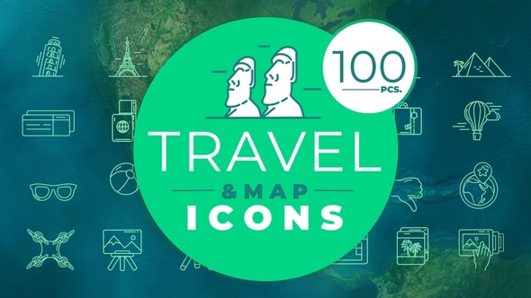 Travel And Map Icons Pack