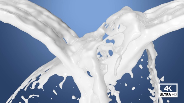 Fountain Creamy Milk Splash Collision