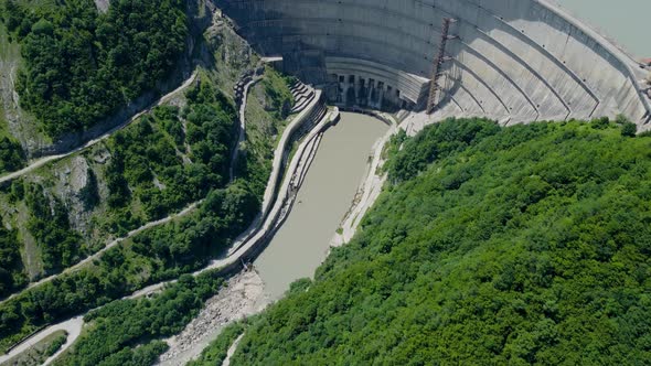 Water Dam Aerial View - Dam Aerial