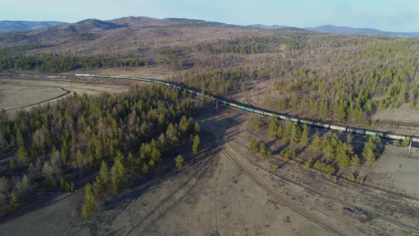 Cargo Train in Polar Forests