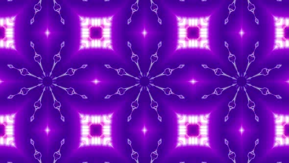 Powerful Blinking Neon Light Kaleidoscope 4K 06