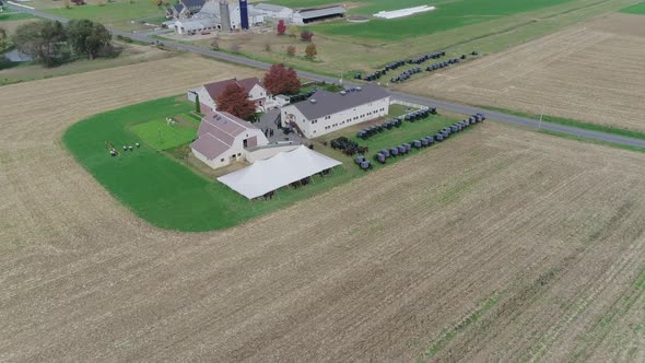 Amish Wedding in an Amish Farm Captured by a Drone