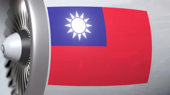 Aircraft Engine with Flag of Taiwan alt