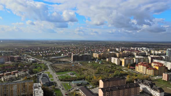 Architecture Urban Development of the City Roof Uzhgorod View on the Ukraine Europe