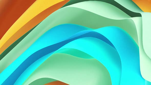 Abstract Colorful Blue Green Shapes Background