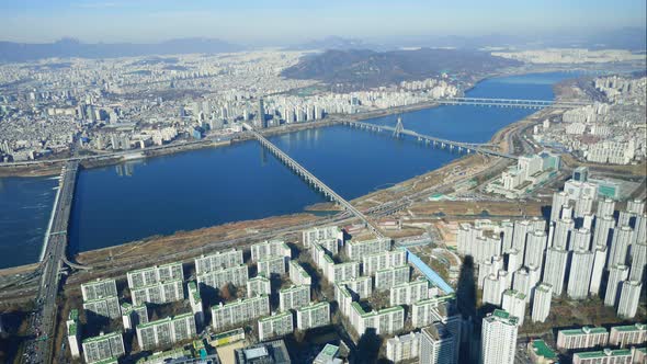 Time lapse of Seoul city in South Korea