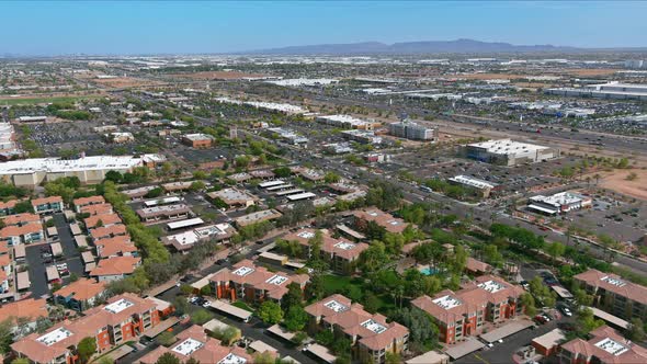 Overlooking View of a Small Town a Avondale in a Mountain Valley Among Desert the Arizona