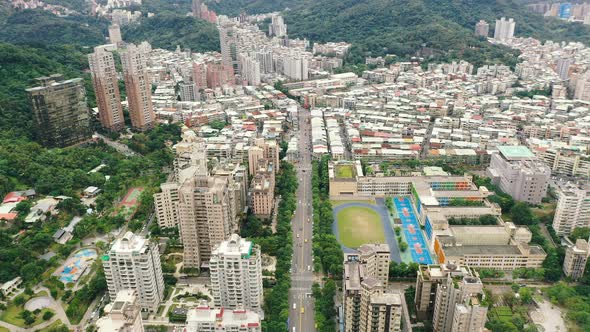Buildings in Taipei city, Taiwan.