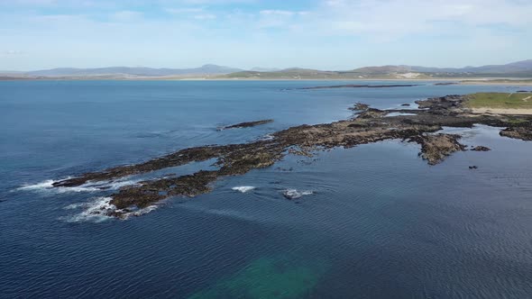 Aerial View of the Reef By Carrickfad at Narin Beach By Portnoo County Donegal, Ireland