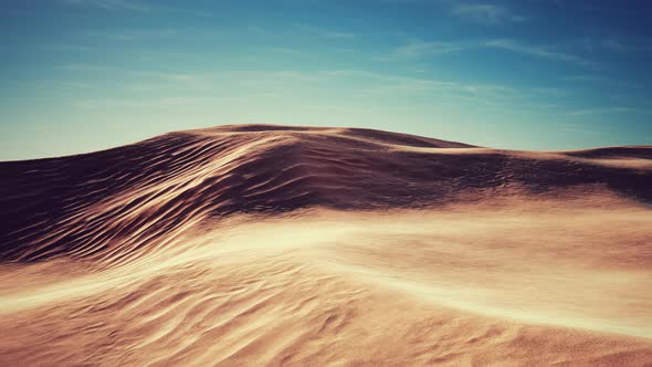 Beautiful Sand Dunes in the Sahara Desert