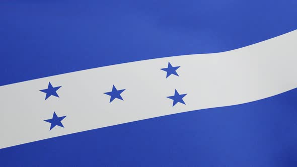 National Flag of Honduras Waving Original Size and Colors 3D Render Honduras Flag Based on Federal