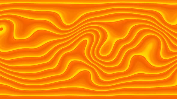 Abstract orange color trendy wavy background.