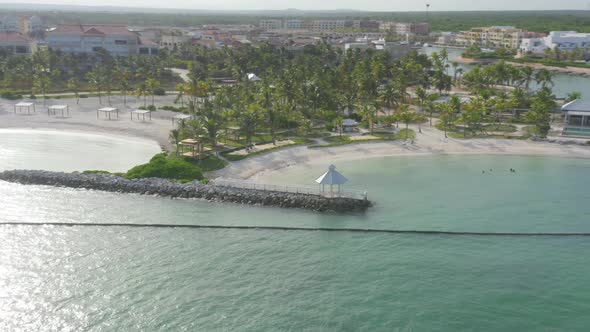 Top view of luxury resort in Cap Cana. Dominican Republic