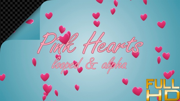 Pink Hearts For Valentines Day alt