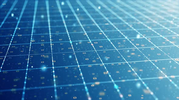 4K Digital coding and data background (loopable) alt