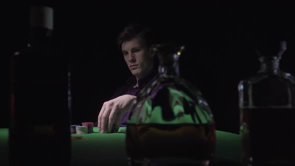 Man at the Casino Card Table