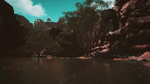 Panoramic View of Colorado River