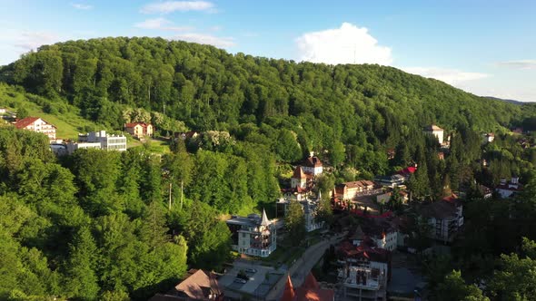 Landscape Over A Mountain Resort