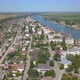 Aerial View Of Sulina City Harbor And The Danube Flowing Into The Black Sea - VideoHive Item for Sale
