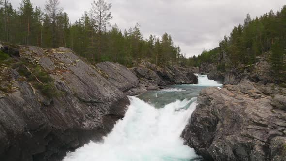 Mountain River Valley Landscape