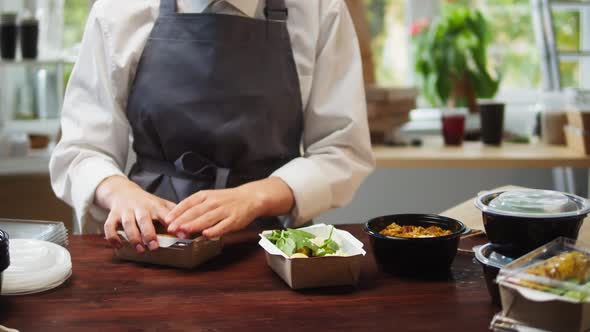 Food Delivery Service in Cafe