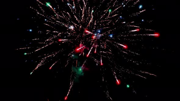 Fireworks background. Loops seamlessly.