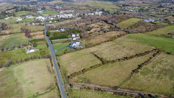 Aerial View of Frosses in County Donegal  Ireland