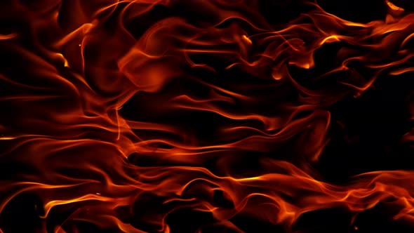 Super Slow Motion Shot of Burning Abstract Background at 1000 Fps