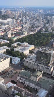 Kyiv Ukraine Aerial View of the City