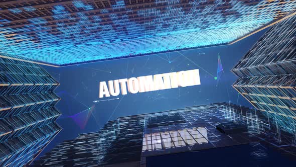 Digital Skyscrapers Business Word   Automation alt