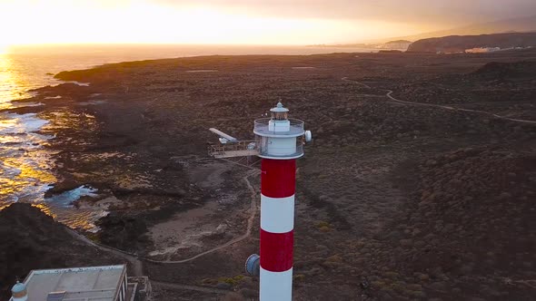 View From the Height of the Lighthouse Faro De Rasca on Tenerife Canary Islands Spain