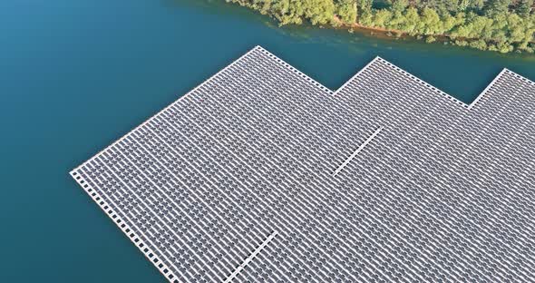 Solar Panels Floating on Open Water Alternative to Ground Mounted Solar Systems