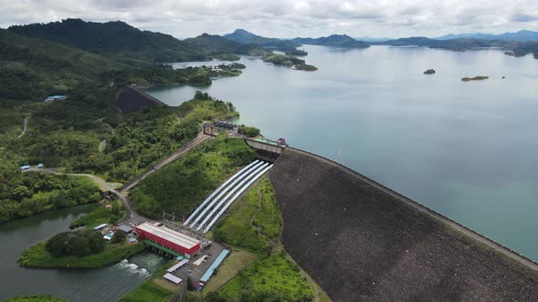 Aerial View of Fish Farms in Norway