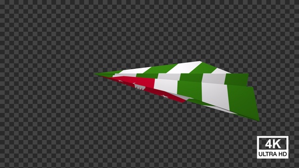 Paper Airplane Of Abkhazia Flag V2