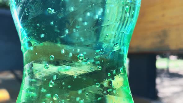 Gas Bubbles In Limonade Drink