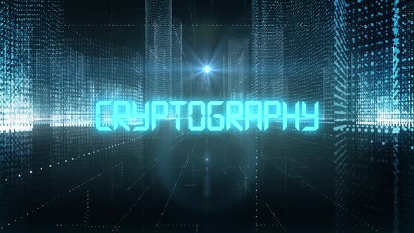 Skyscrapers Digital City Tech Word Cryptography