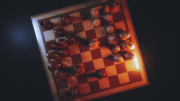 Chess Board Game Play V2 4k