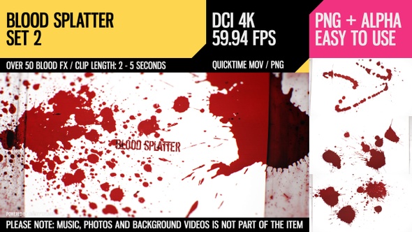 Blood Splatter (4K Set 2) alt